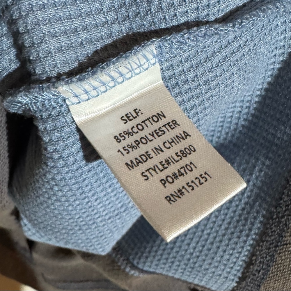 In Loom // Gray, Blue Patchwork Textured Sweatshi… - image 8